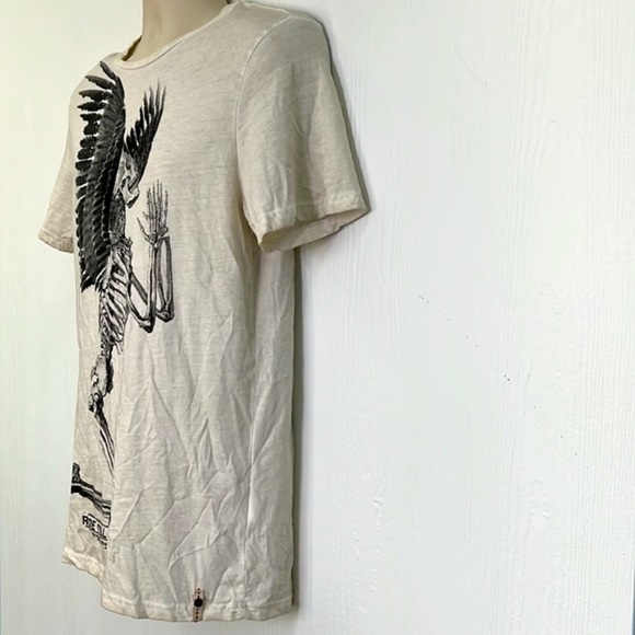 Overkill - Ride Till Death Distressed Skeleton Praying Short Sleeve Shirt Size M - Picture 6 of 12